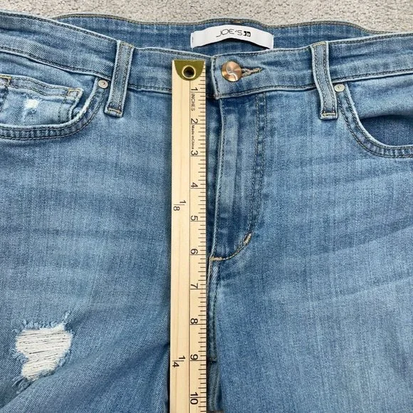 Joe’s Jeans Boyfriend Slim Ankle Size 28 (30x28) Manila Wash Ripped Distressed - Picture 14 of 16